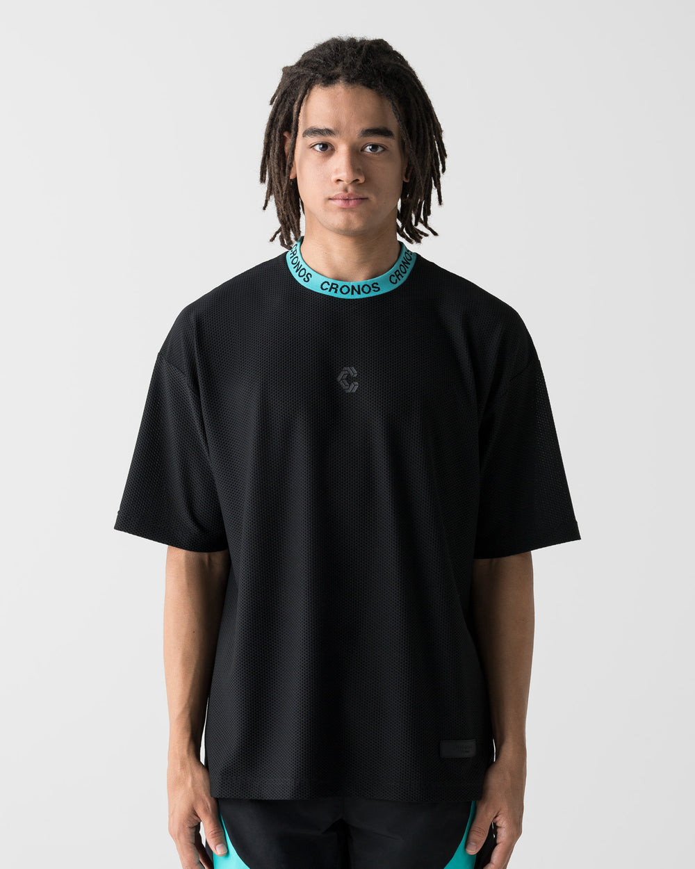 CRONOS 3D AIR MESH S/S TEE【BLACK×T.BLUE】