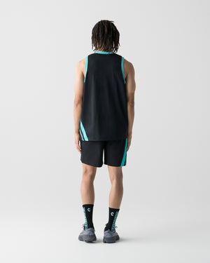 CRONOS SLASH LINE SLEEVELESS【BLACK×T.BLUE】