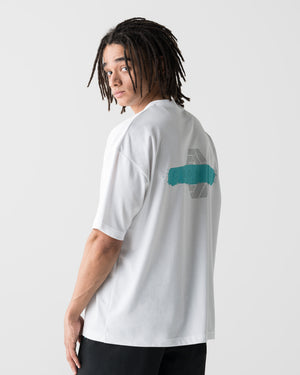 CRONOS PAINT STROKE AIR S/S TEE【WHITE】