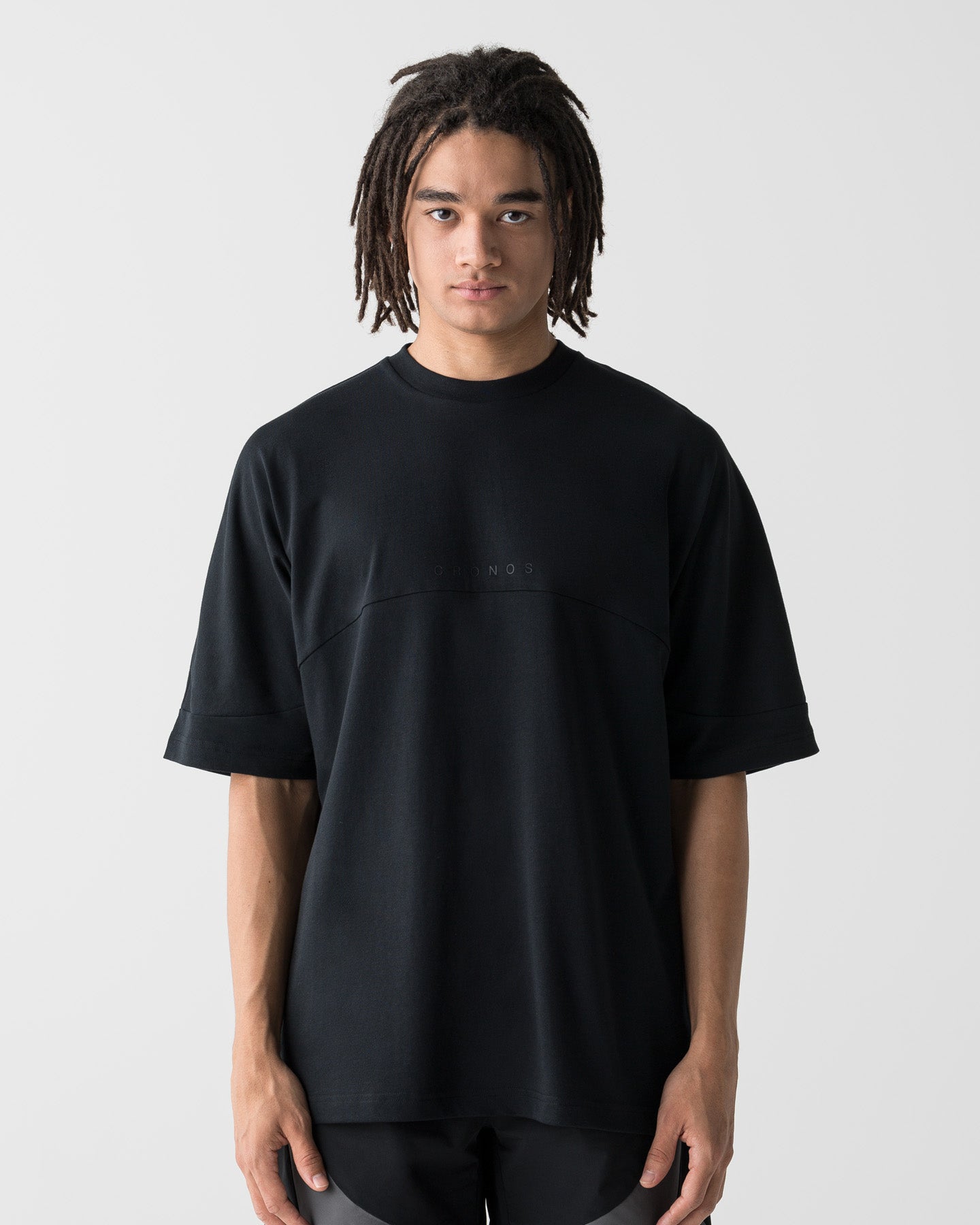 CRONOS BACK LOGO DOLMAN S/S TEE【BLACK】