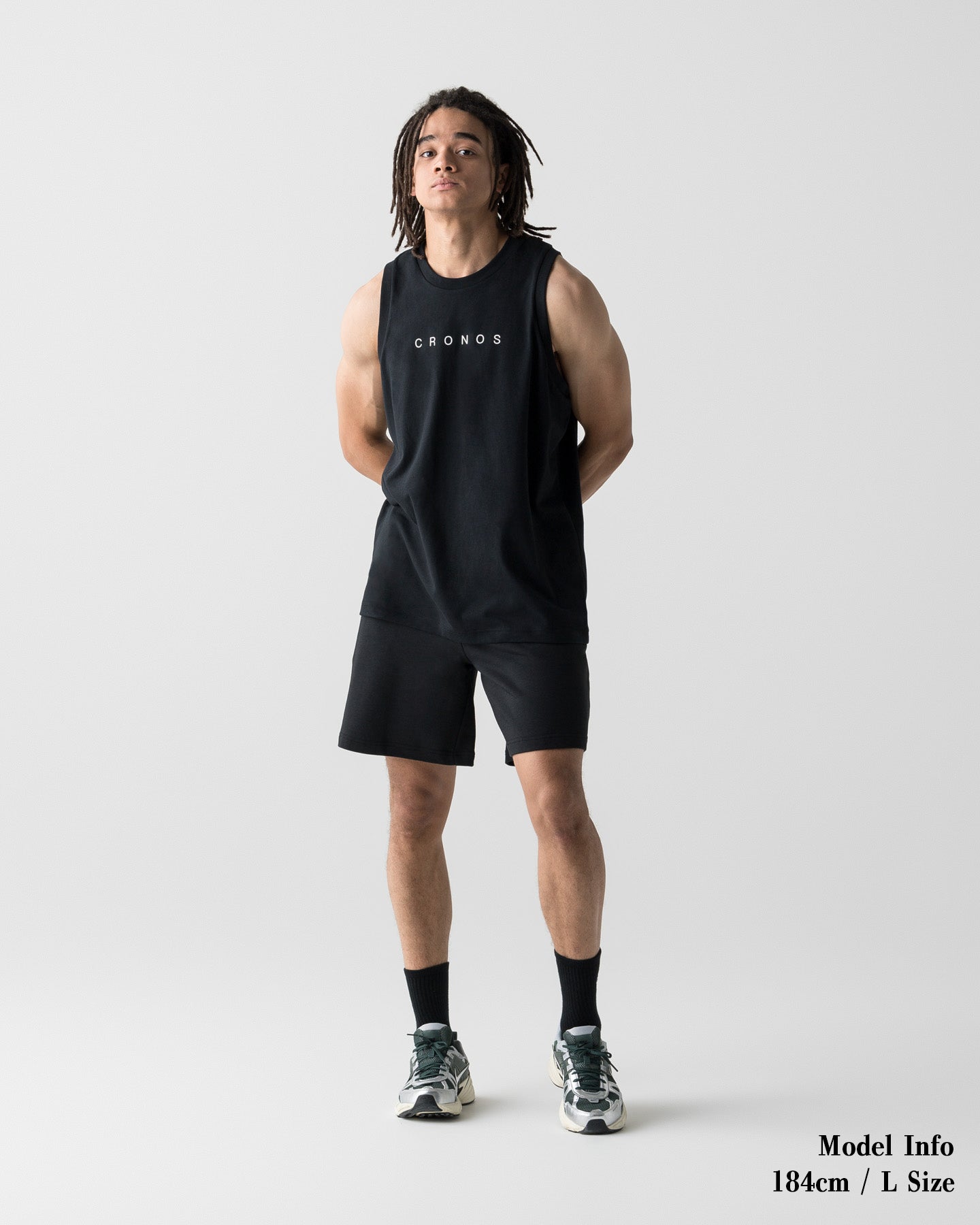 【新品即完】CRONOS REFLECT LINE SLEEVELESS S 黒 CRONOS CORE SLEEVELESS【BLACK】
