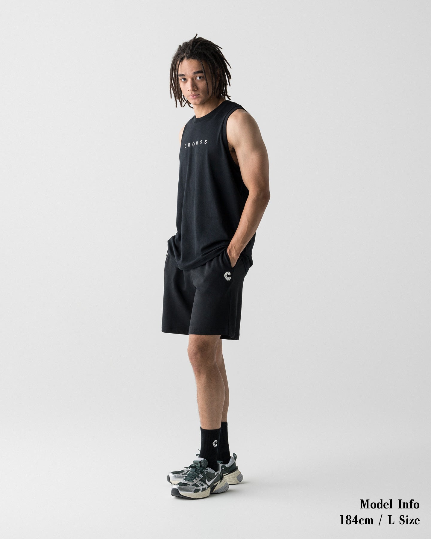 カネキンジムバック⭐︎タンクトップ4枚セットcronosＬＹＦTcorSBD CRONOS CORE SLEEVELESS【BLACK】