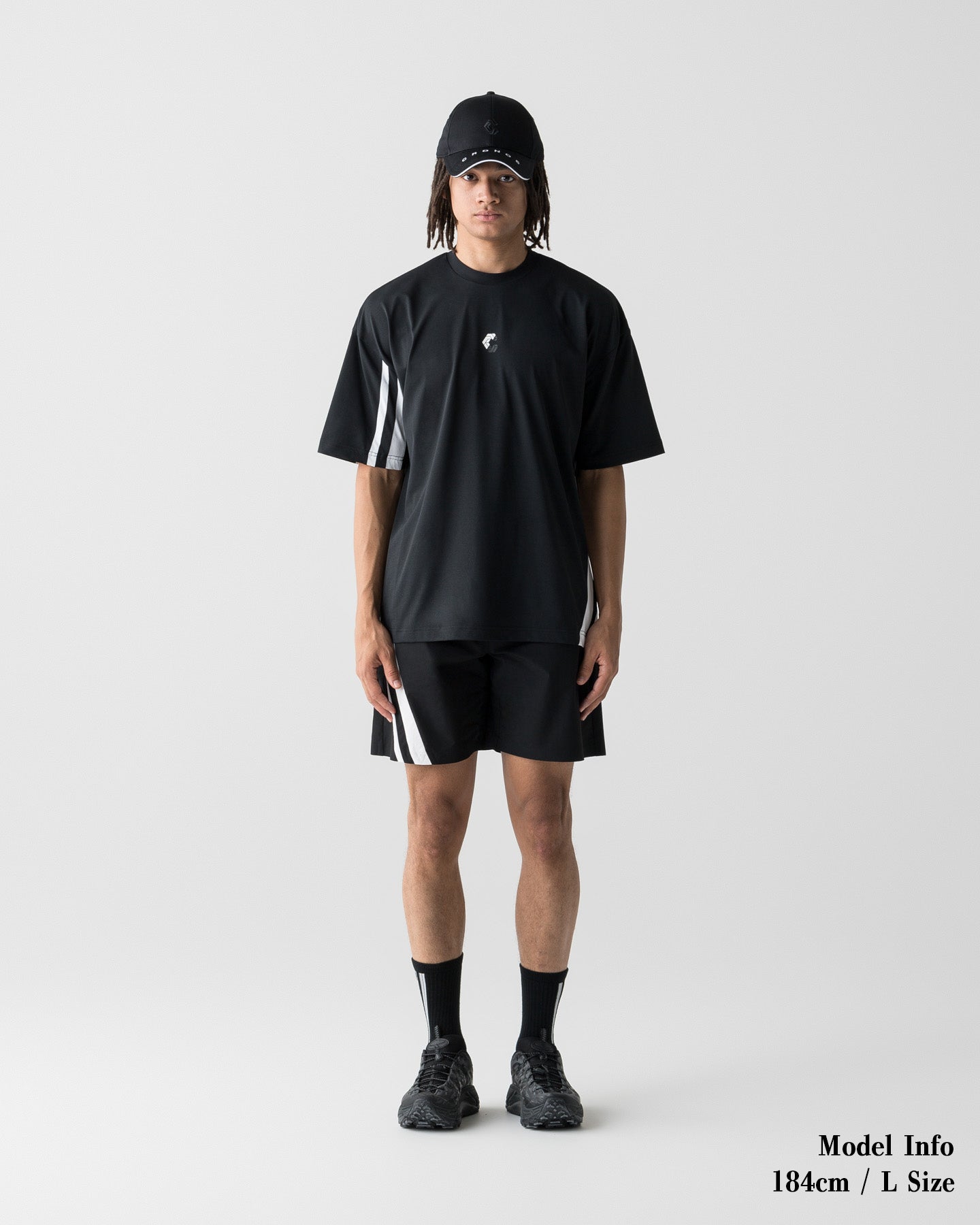 CRONOS SLASH LINE S/S TEE【BLACK】