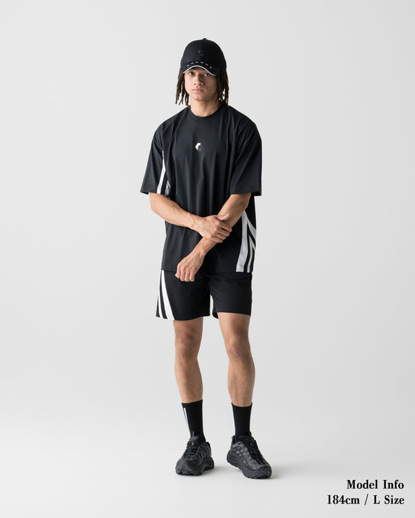 CRONOS SLASH LINE  S/S TEE【BLACK】