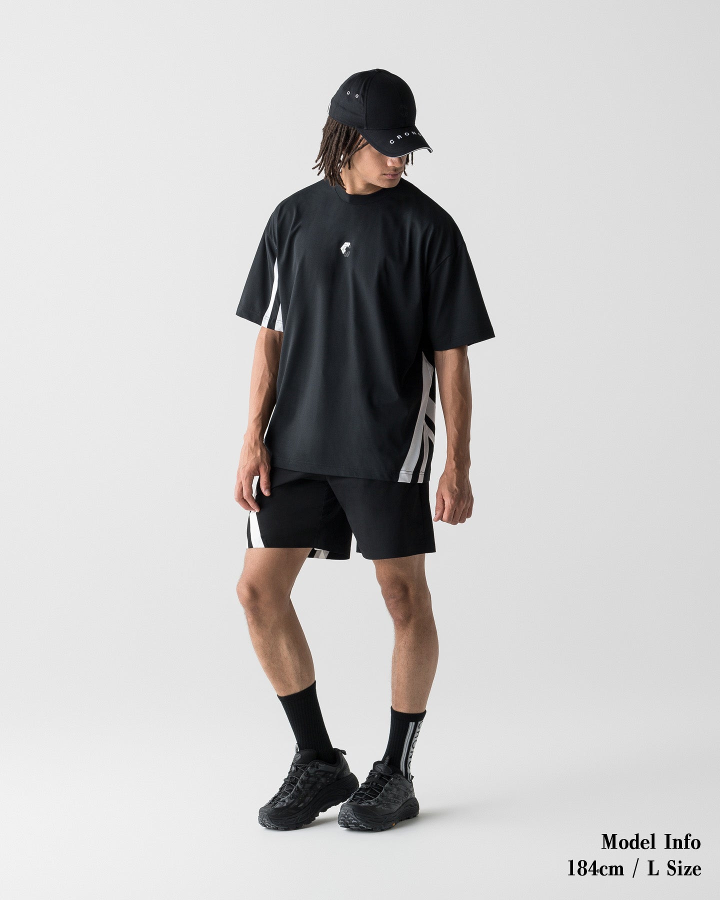 CRONOS SLASH LINE S/S TEE【BLACK】