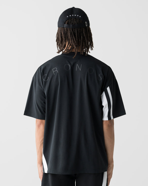 CRONOS SLASH LINE  S/S TEE【BLACK】
