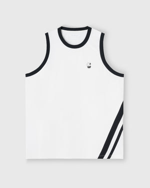 CRONOS SLASH LINE SLEEVELESS【WHITE】