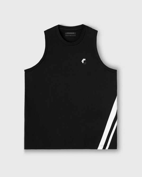 CRONOS SLASH LINE SLEEVELESS【BLACK】