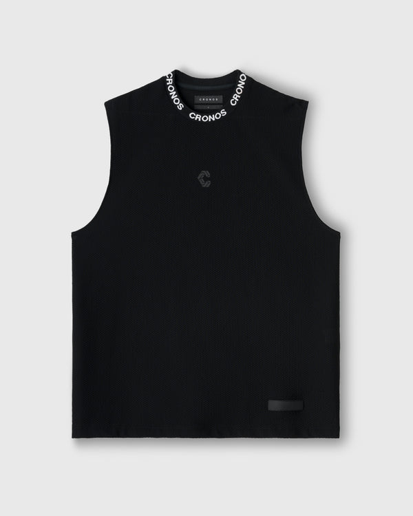 CRONOS 3D AIR MESH SLEEVELESS【BLACK】