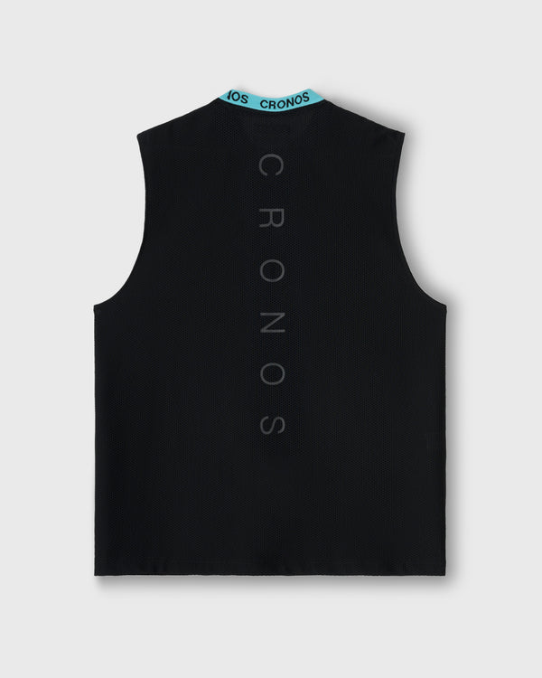 CRONOS 3D AIR MESH SLEEVELESS [BLACK x T.BLUE]
