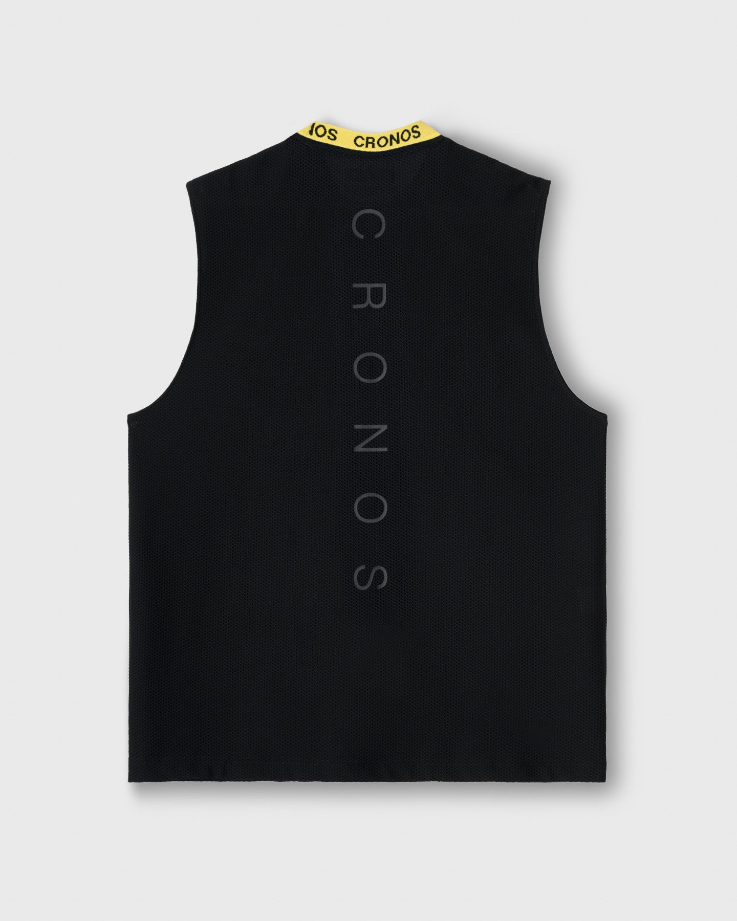 CRONOS LOGO MESH SLEEVE LESS YEL M 新品未開封 CRONOS 3D AIR MESH SLEEVELESS【BLACK×YELLOW】