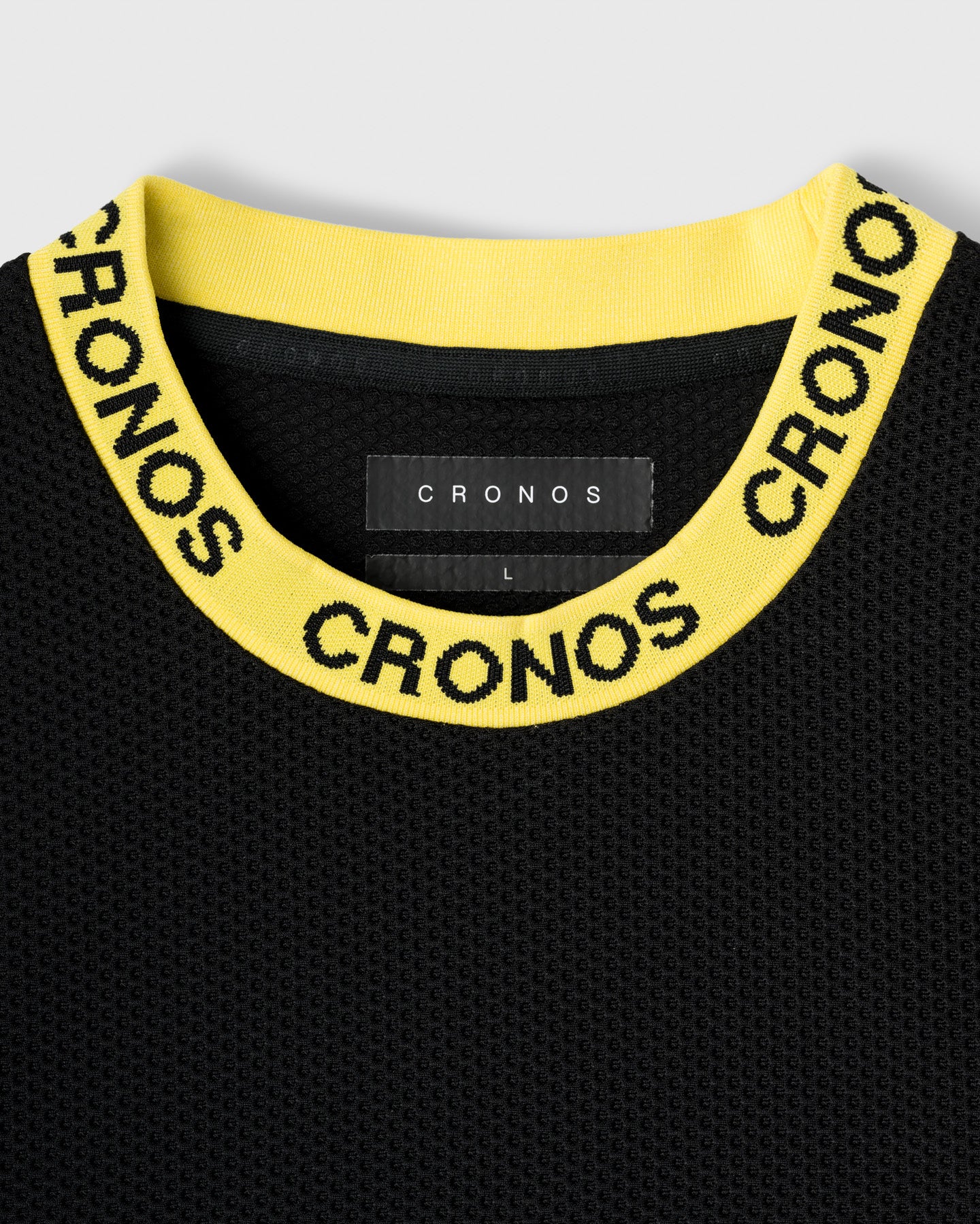 CRONOS LOGO MESH SLEEVE LESS YEL M 新品未開封 CRONOS 3D AIR MESH SLEEVELESS【BLACK×YELLOW】