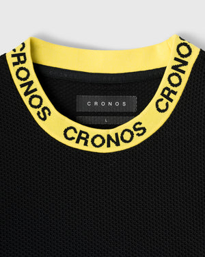 CRONOS 3D AIR MESH SLEEVELESS【BLACK x YELLOW】