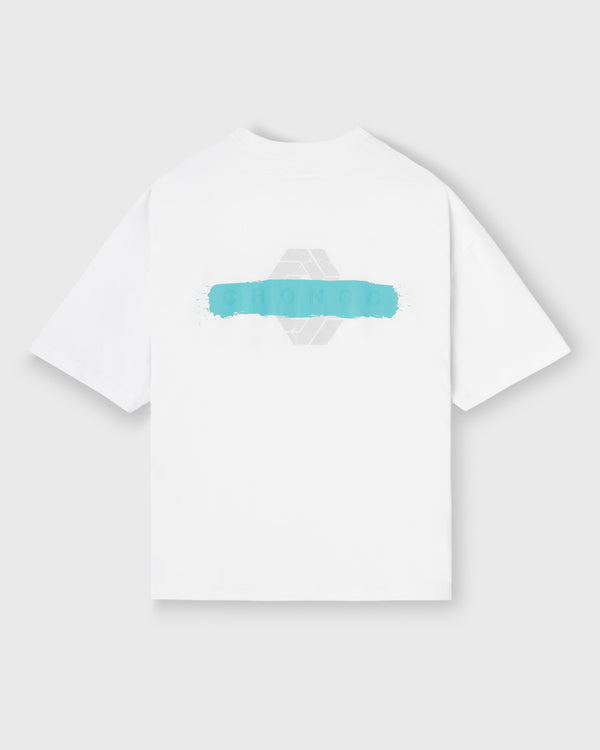 CRONOS PAINT STROKE AIR S/S TEE【WHITE】