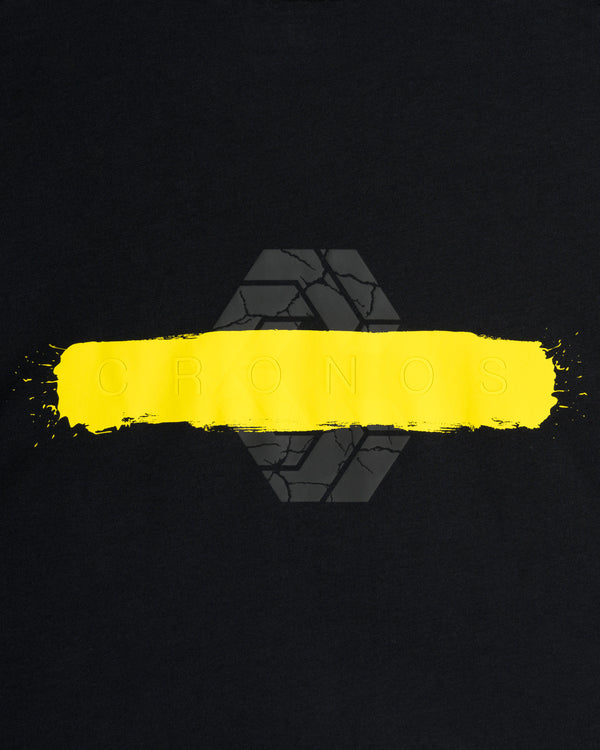 CRONOS PAINT STROKE AIR S/S TEE [BLACK x YELLOW]