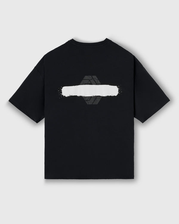CRONOS PAINT STROKE AIR S/S TEE【BLACK】