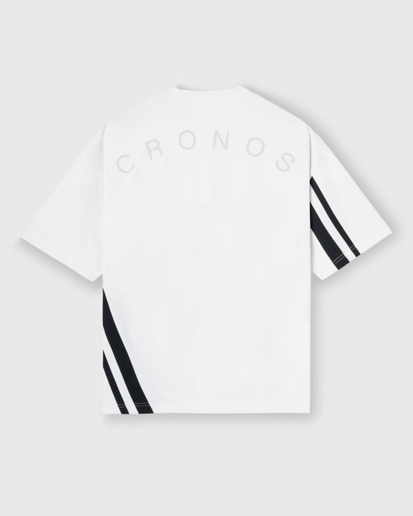 CRONOS SLASH LINE  S/S TEE【WHITE】