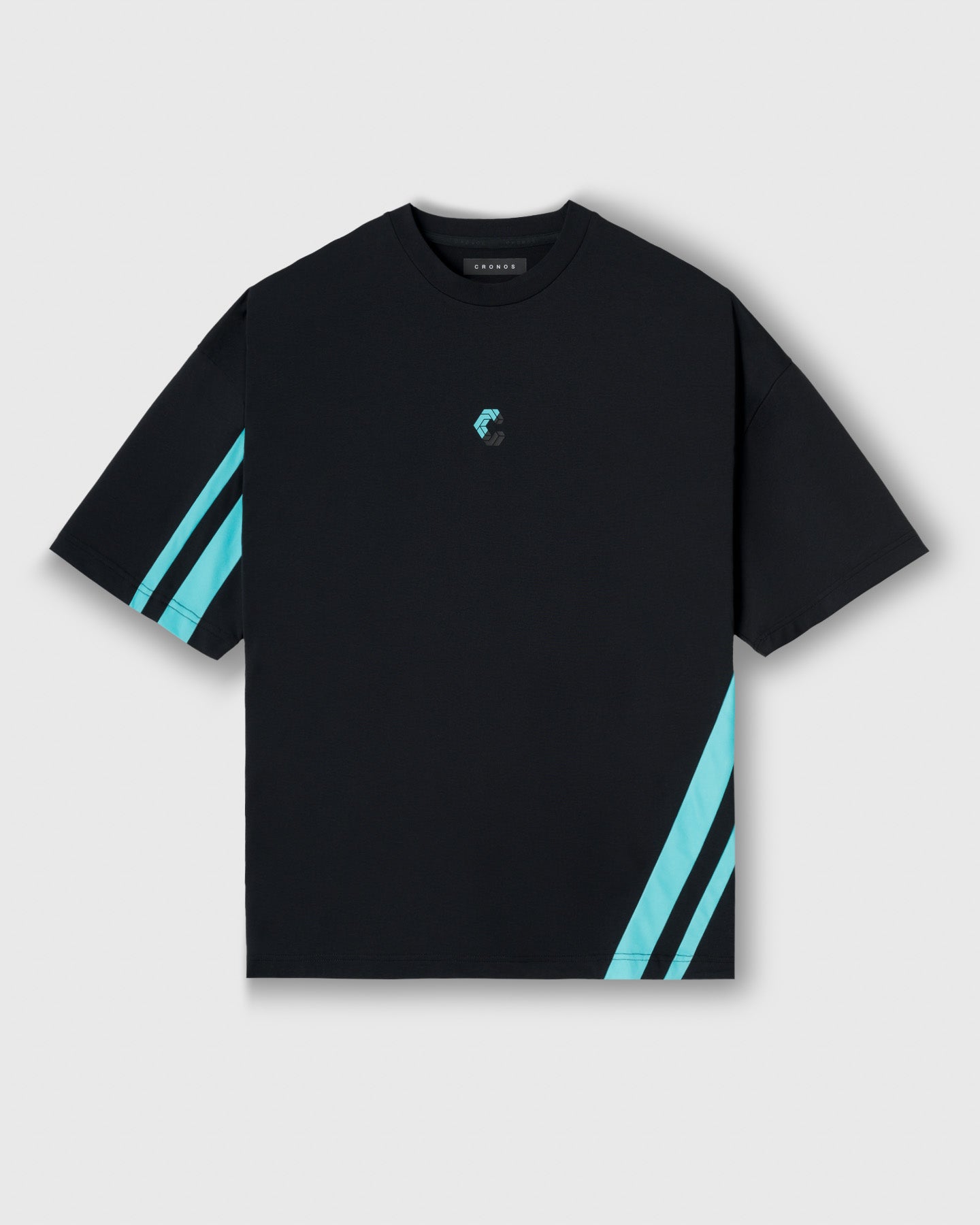 CRONOS SLASH LINE S/S TEE【BLACK×T.BLUE】
