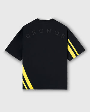 CRONOS SLASH LINE  S/S TEE【BLACK×YELLOW】