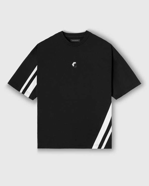 CRONOS SLASH LINE  S/S TEE【BLACK】