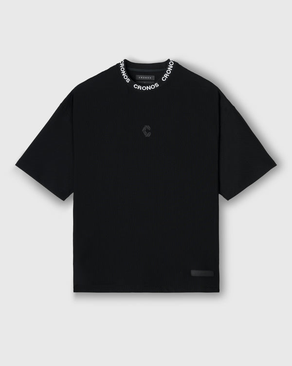 CRONOS 3D AIR MESH S/S TEE【BLACK】