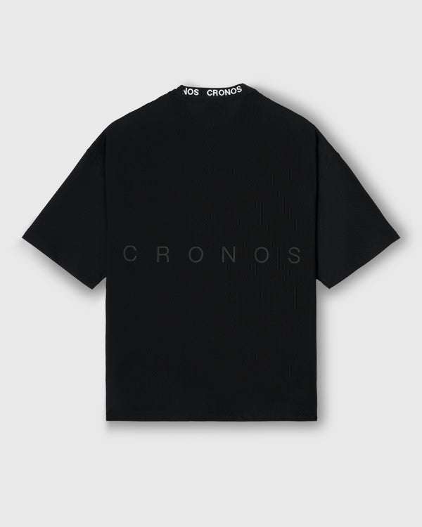 CRONOS 3D AIR MESH S/S TEE【BLACK】