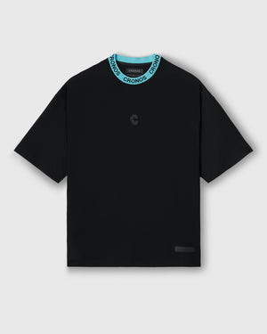 CRONOS 3D AIR MESH S/S TEE【BLACK×T.BLUE】