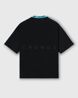 CRONOS 3D AIR MESH S/S TEE【BLACK×T.BLUE】
