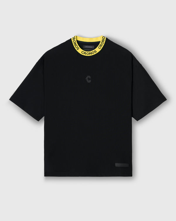 CRONOS 3D AIR MESH S/S TEE【BLACK×YELLOW】