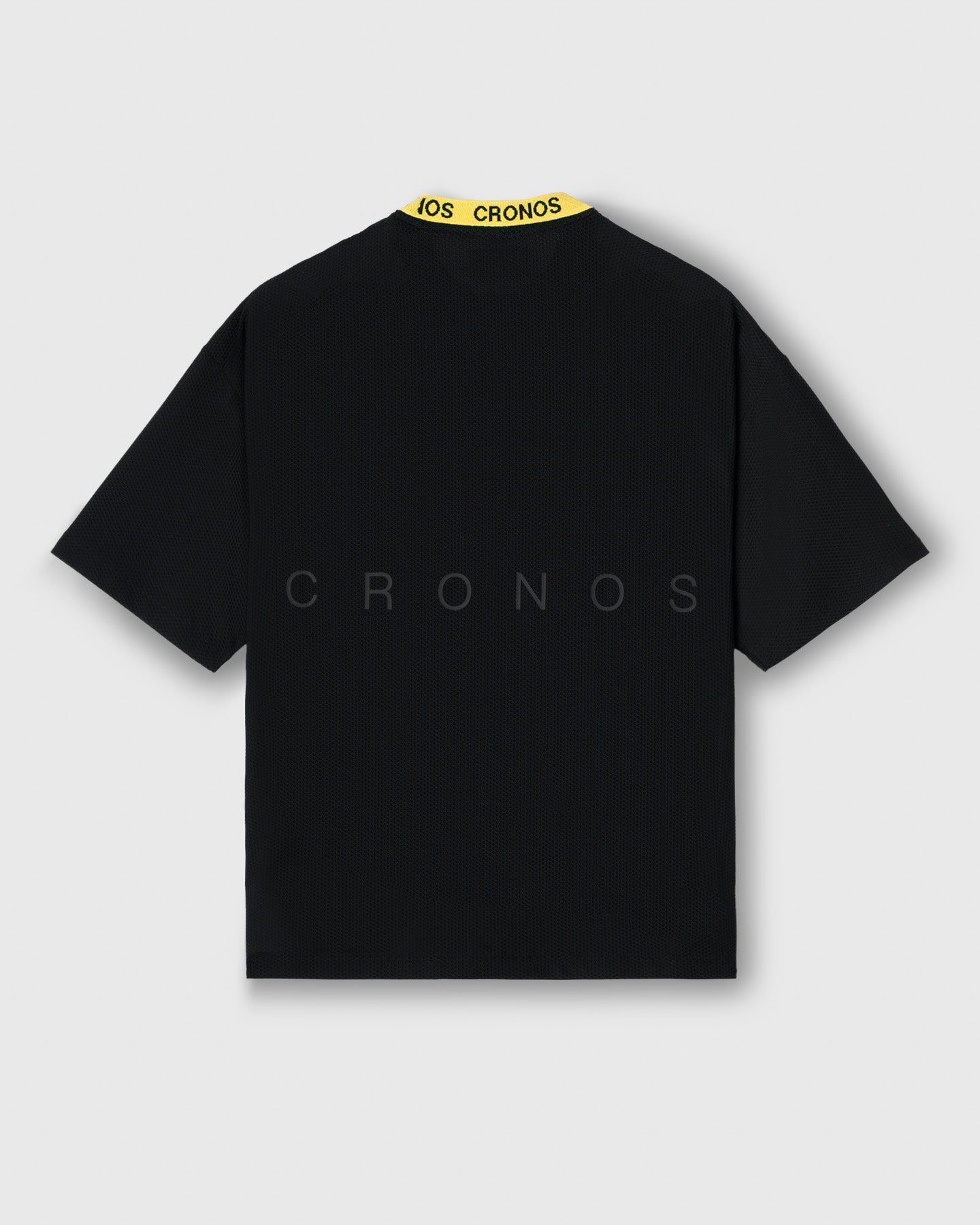 【美品】人気CRONOS イエローブラック　メッシュ、上L 下S CRONOS 3D AIR MESH S/S TEE【BLACK×YELLOW】
