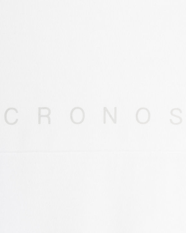 CRONOS 後背標誌蝙蝠袖短袖T恤【白色】