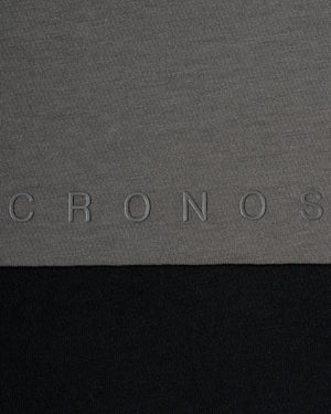 CRONOS 背面標誌蝙蝠袖短袖 T 恤【深灰色】