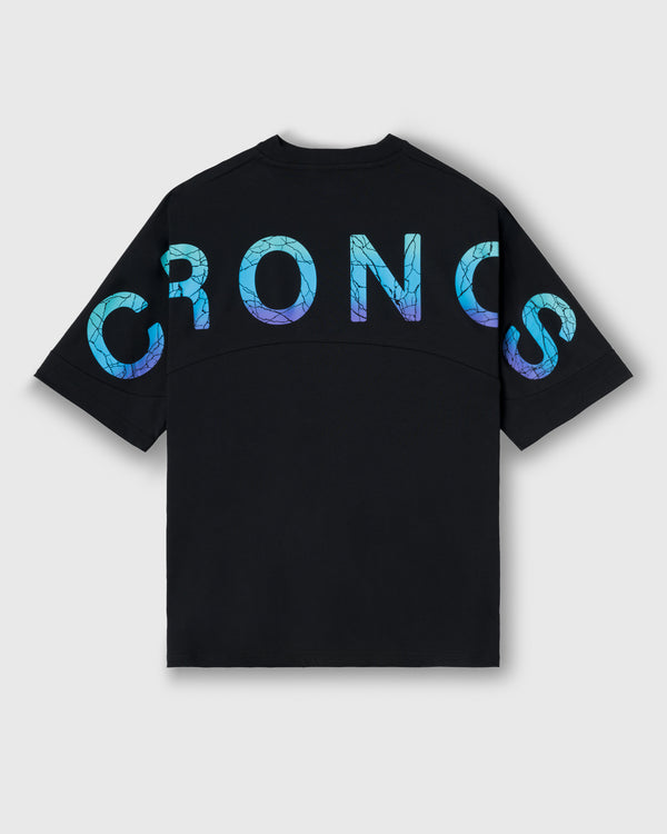CRONOS BACK LOGO DOLMAN S/S TEE [BLACK x T.BLUE]