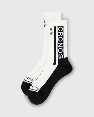 CRONOS GRAPHIC SOCKS【WHITE】