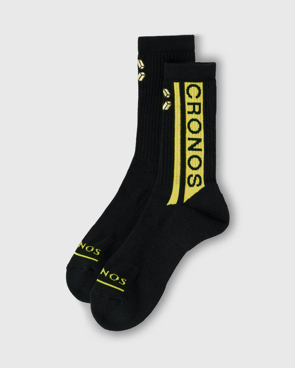CRONOS GRAPHIC SOCKS【BLACK×YELLOW】