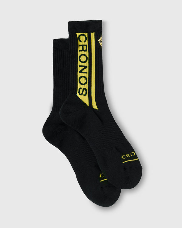 CRONOS GRAPHIC SOCKS【BLACK×YELLOW】