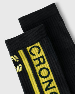 CRONOS GRAPHIC SOCKS【BLACK×YELLOW】