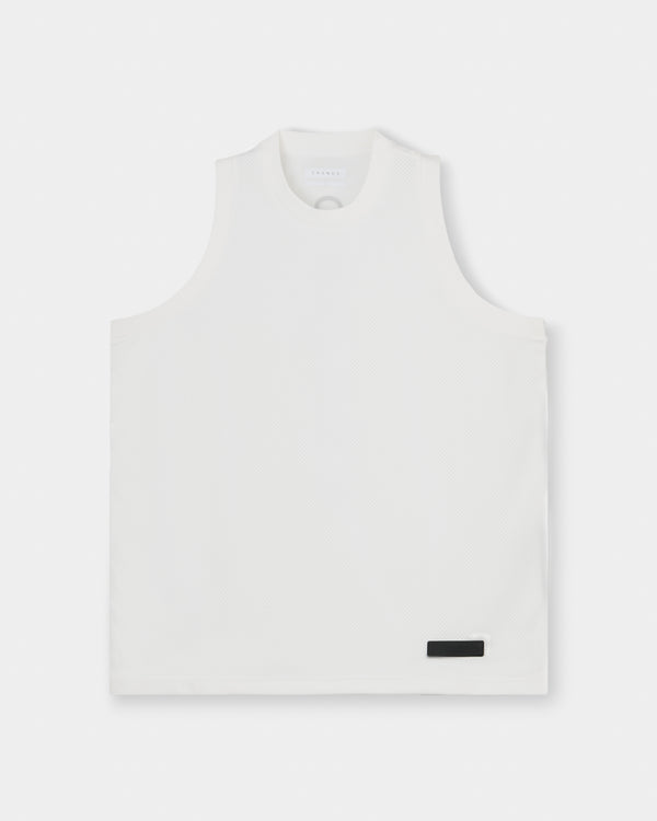 CRONOS × MASATO MESH LAYERED SLEEVELESS【WHITE】