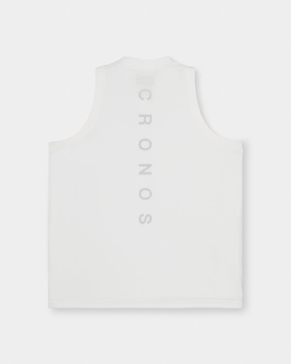 CRONOS × MASATO MESH LAYERED SLEEVELESS【WHITE】