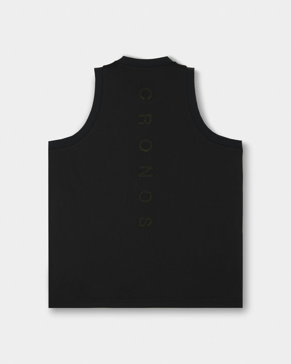 CRONOS × MASATO MESH LAYERED SLEEVELESS【BLACK】