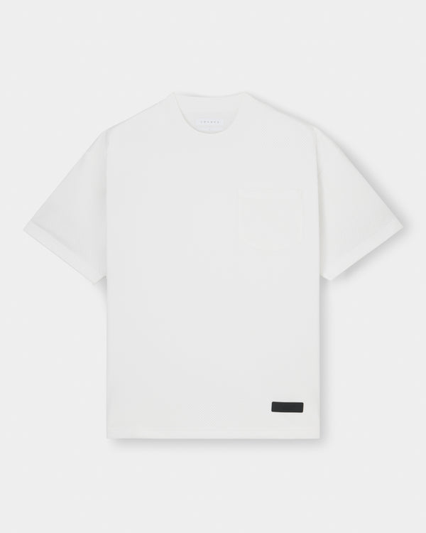 CRONOS × MASATO MESH LAYERED S/S TEE【WHITE】