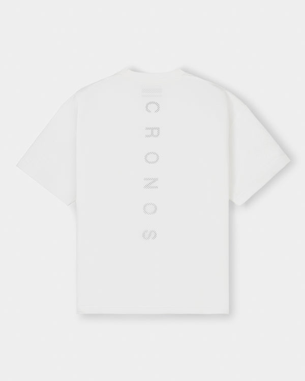 CRONOS × MASATO MESH LAYERED S/S TEE【WHITE】