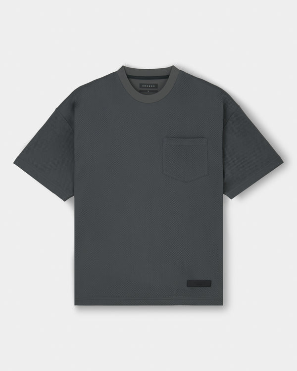 CRONOS × MASATO MESH LAYERED S/S TEE【D.GRAY】