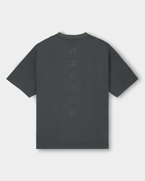 CRONOS × MASATO MESH LAYERED S/S TEE【D.GRAY】