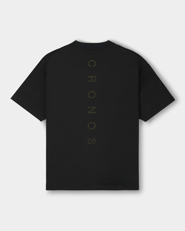 CRONOS × MASATO MESH LAYERED S/S TEE【BLACK】
