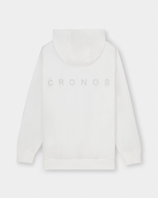 CRONOS × MASATO MESH LAYERED HOODIE【WHITE】