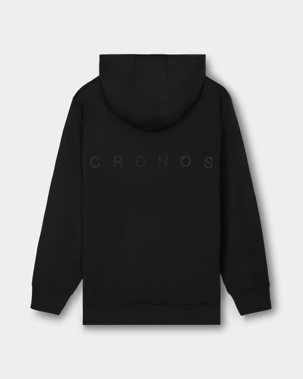 CRONOS × MASATO MESH LAYERED HOODIE【BLACK×YELLOW】