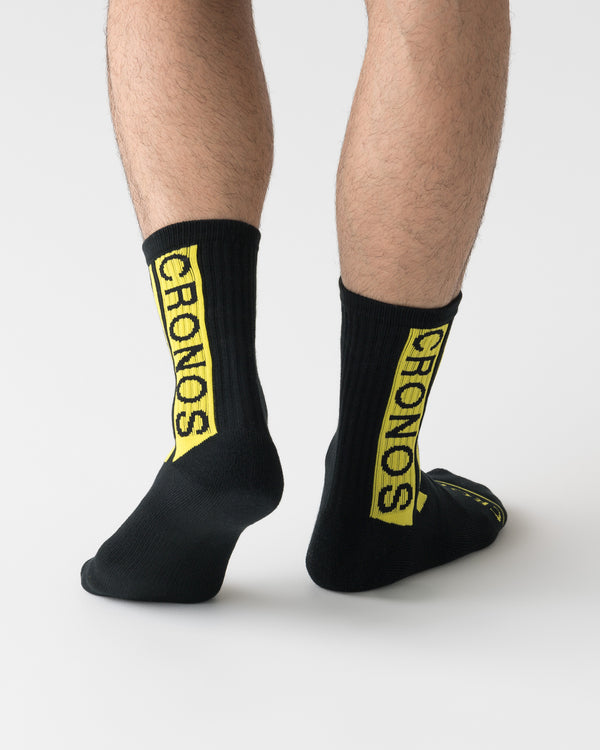 CRONOS GRAPHIC SOCKS【BLACK×YELLOW】