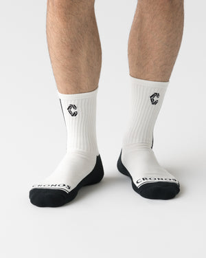 CRONOS GRAPHIC SOCKS【WHITE】