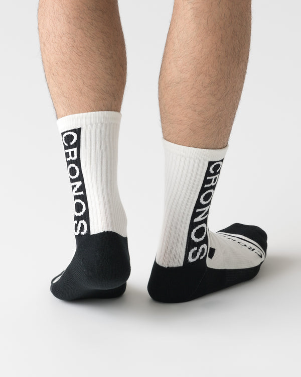 CRONOS GRAPHIC SOCKS【WHITE】